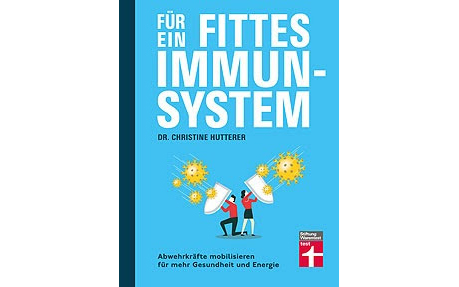 Buchcover in Blau: Für ein fittes Immunsystem