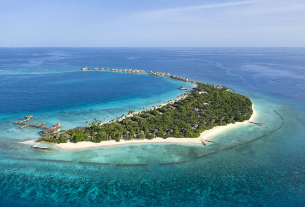 Luftaufnahme Malediven Insel